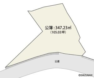 富士市伝法　広々敷地105坪の画像
