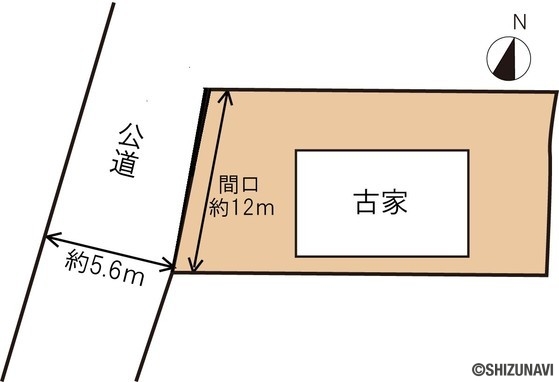 富士市比奈 古家付き土地の画像