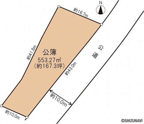 富士宮市青木平 約167坪の土地の画像