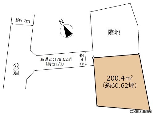 富士市厚原　売土地　概略図