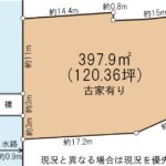 富士市川成島売土地　区画図
