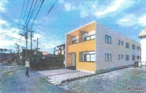 静岡市清水区永楽町　新築一棟売アパート　満室想定利回り5.78％　2022年2月完成予定