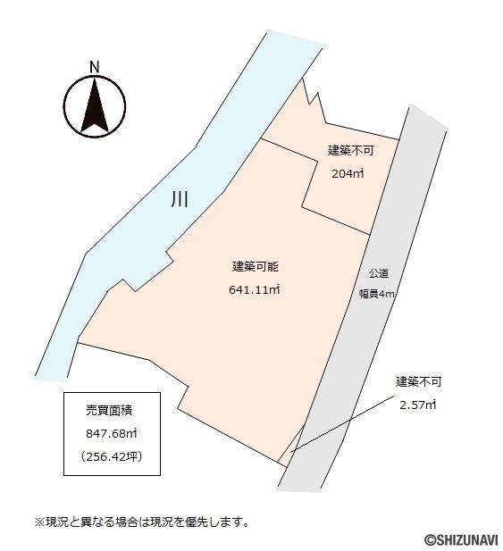 焼津市坂本　土地　区画図