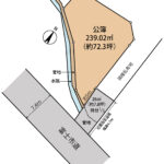 富士市松岡　土地　形状図