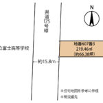 富士市本市場　土地　形状図