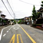 三島市富士見台　売土地　前面道路