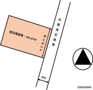 焼津市中里　地形図