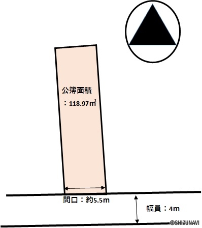 島田市中溝町　形状図