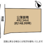 富士市国久保　売土地　形状図