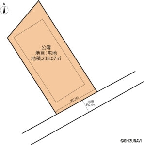 富士市伝法　売土地の画像