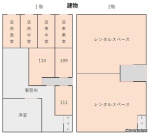 藤枝市高柳　収益　建物区画図