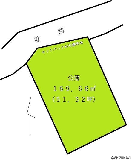 富士宮市山本　土地　区画図