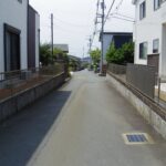 富士市入山瀬　中古住宅　前面道路