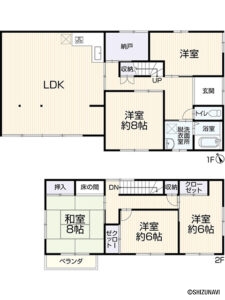 【リフォーム済】磐田市見付　駐車2台可能　5SLDKの広々再生住宅の画像