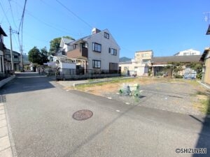 静岡市駿河区鎌田　売土地　約40坪　南西角地の物件画像