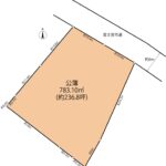 富士宮市山宮　売り土地　形状図