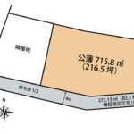 富士市久沢　中古住宅　土地形状図