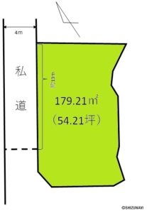 富士市国久保　土地　区画図