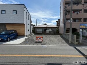 【仲介手数料不要】静岡市駿河区池田　並列駐車可能　202.61㎡　建築条件無し　東豊田小学校・東豊田中学校学区の画像