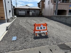 【仲介手数料不要】静岡市駿河区池田　並列駐車可能　202.61㎡　建築条件無し　東豊田小学校・東豊田中学校学区の画像