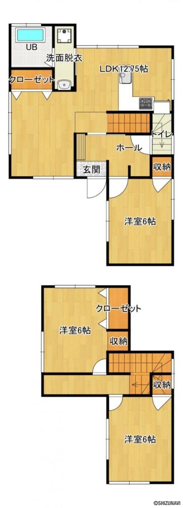 カチタス　高橋2丁目　間取り図の中古住宅4DK