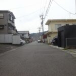 静岡市清水区蜂ヶ谷中古住宅　前面道路