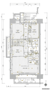 【新築分譲マンション】ル・シェモア元城　モデルルーム　201の画像