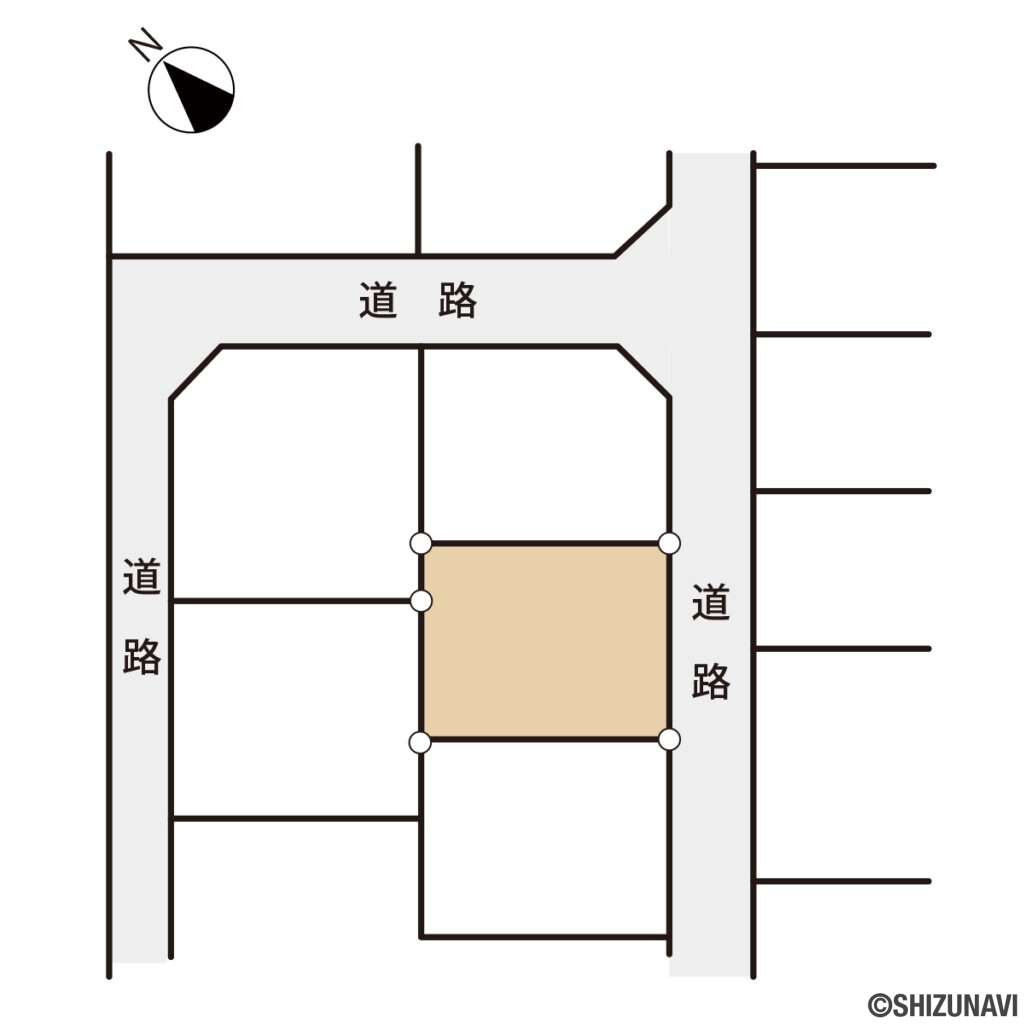 二の岡土地　区画図