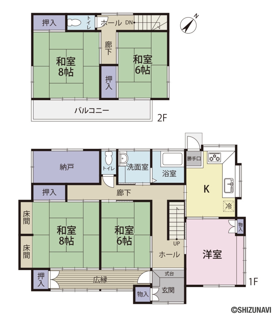 二の岡土地　間取図