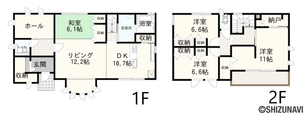 中根新田　間取図の中古住宅4LDK