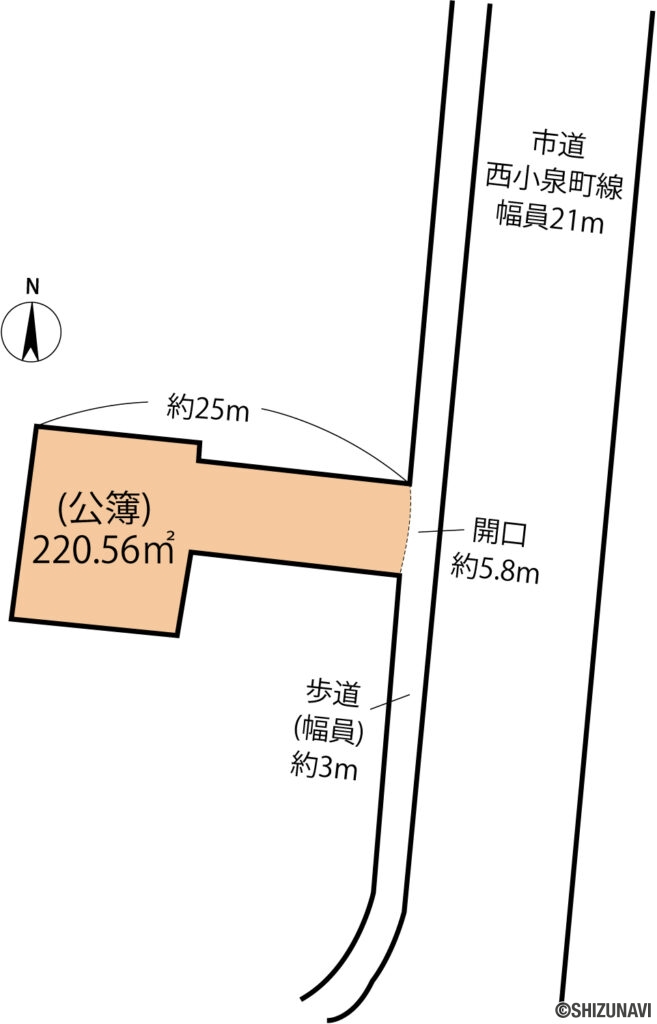 西小泉町　売土地