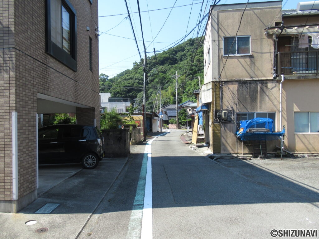 沼津市内浦三津　土地　前面道路