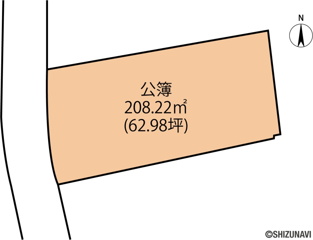 伊豆の国市墹之上　土地　形状図