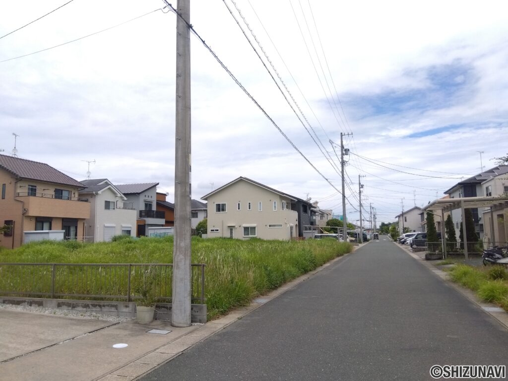 前面道路(西→東)