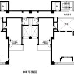 ル・シェモア大手町外観1階平面図