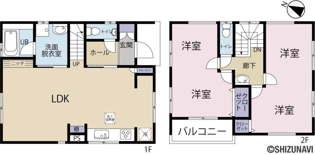 駿河区登呂5丁目　間取り図