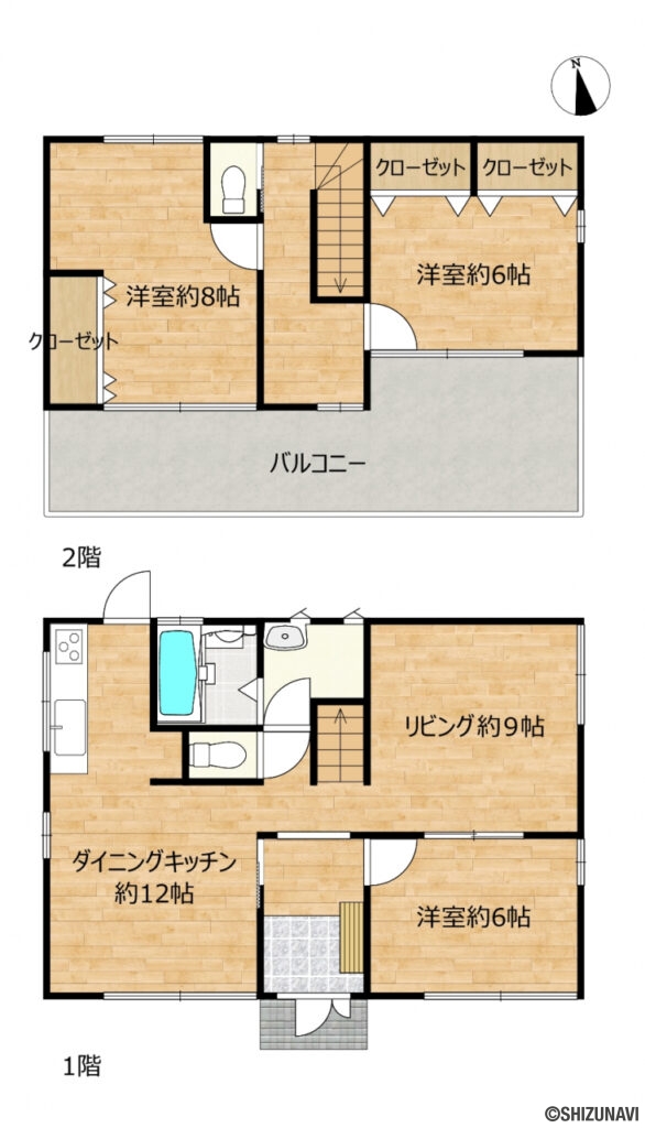 焼津市三ケ名　カチタスの中古住宅3LDK