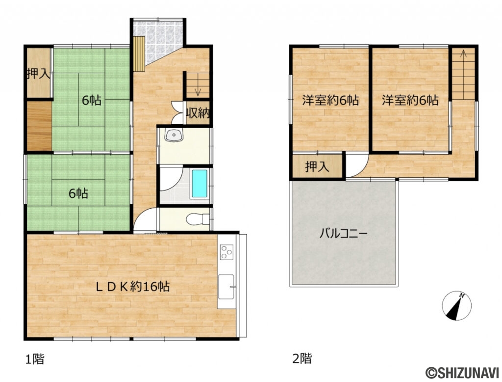 蒲原　予定間取り図の中古住宅4LDK