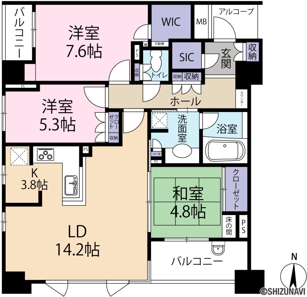 ル・シェモア大手町間取図