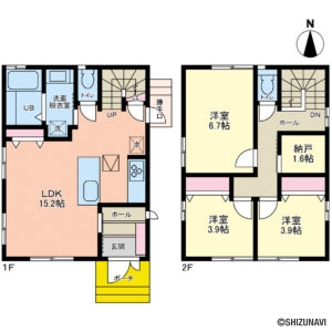 御殿場市神山　戸建て　間取り