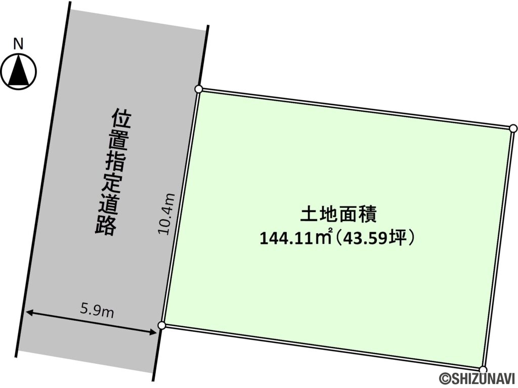 御殿場市萩原　売土地　区画図