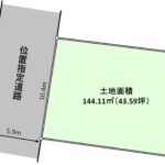 御殿場市萩原　売土地　区画図