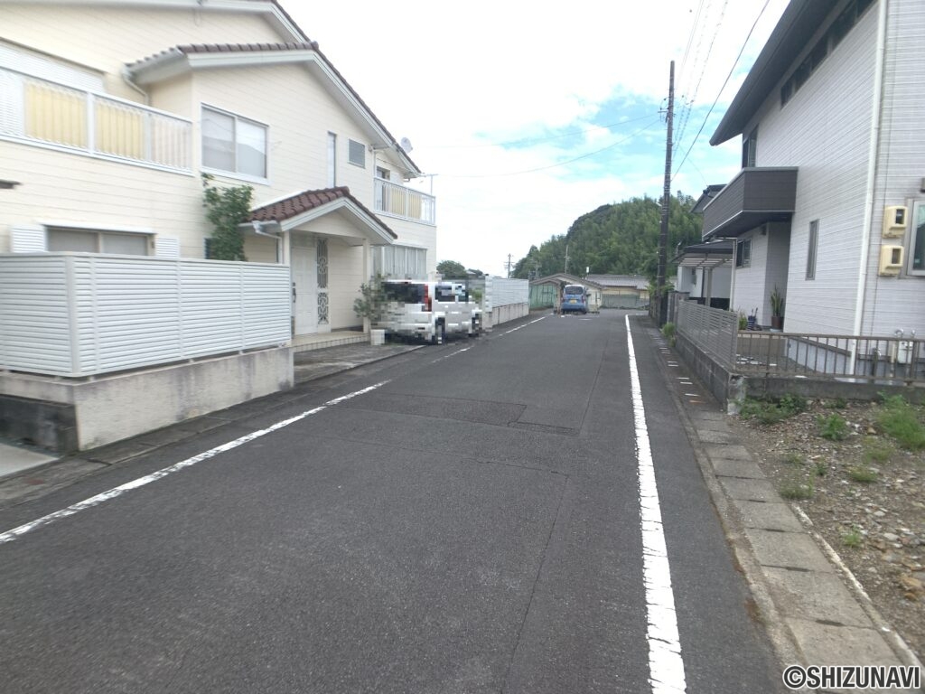 藤枝市瀬古　土地　前面道路