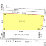 島田市元島田　土地　形状図