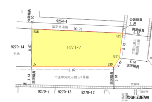 島田市元島田　売土地の物件画像