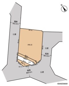 三島市旭ヶ丘　売土地　山田小学校　山田中学区の画像