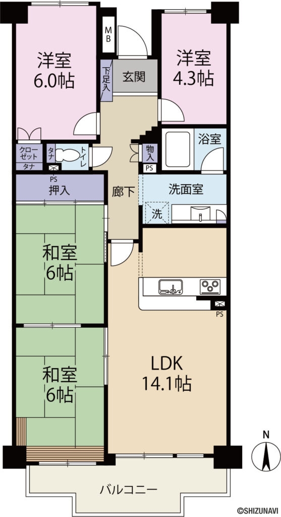 パストラルハイム幸壱番館　5F