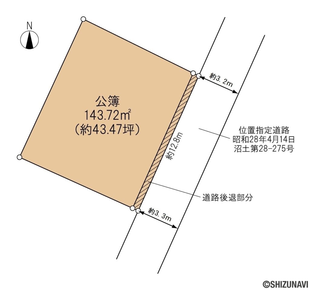 沼津市西間門　売り土地