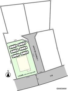 御殿場市神山　戸建て　配置図