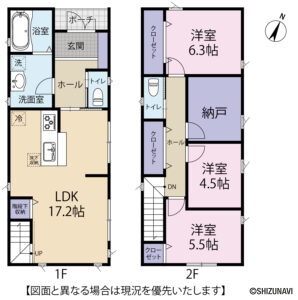 三島市西本町　3SLDK　三島広小路駅まで徒歩4分の画像